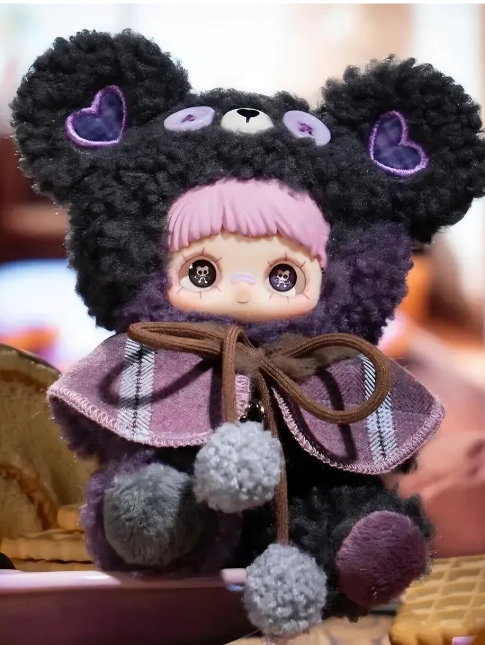 NIB Maymei Tiny Bear Cookie Plush Pendant Series Confirmed "Taro Sesame"